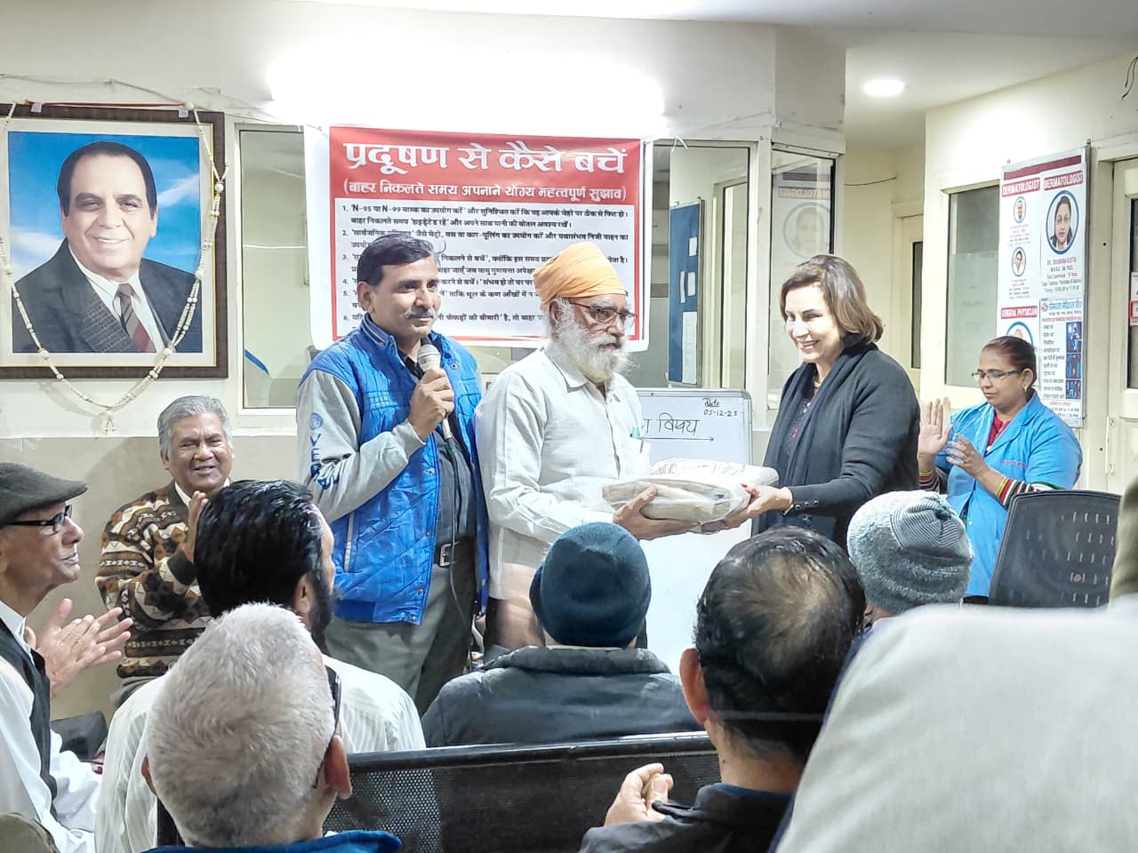 free jacket distribution event